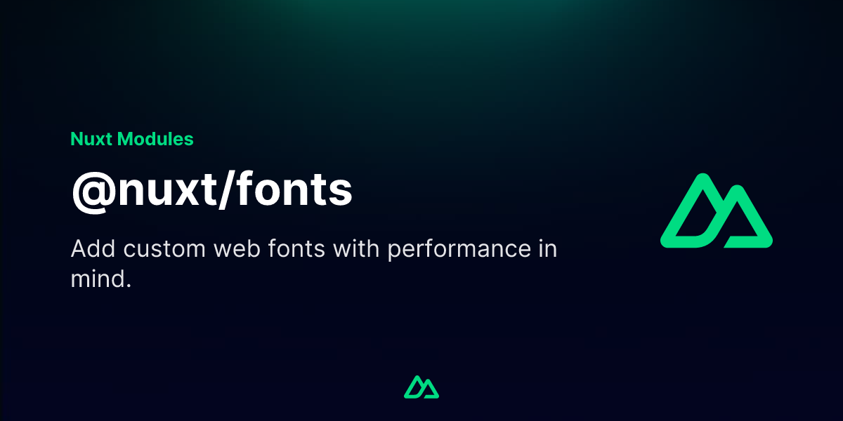 @nuxt/fonts · Nuxt Modules