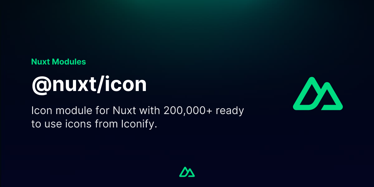@nuxt/icon · Nuxt Modules
