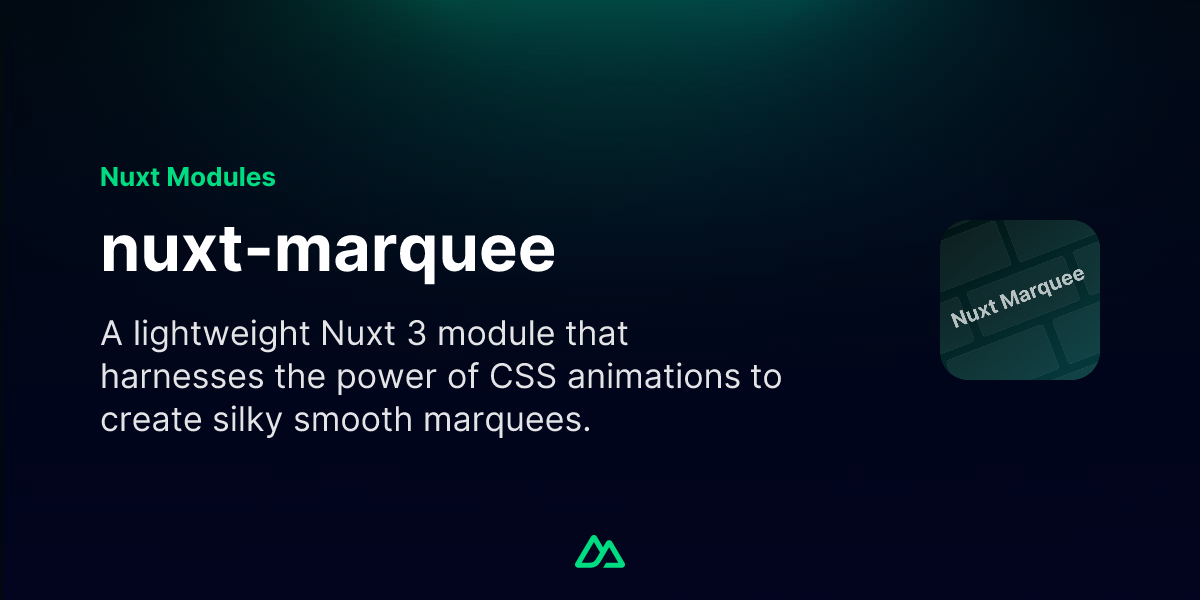 nuxt-marquee · Nuxt Modules