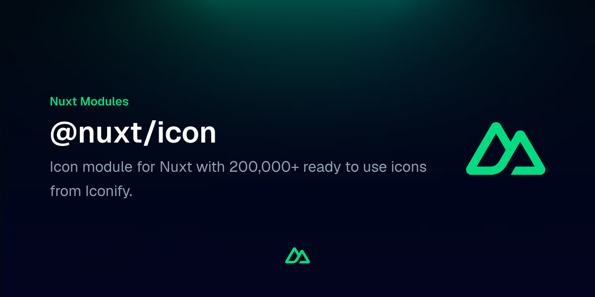@nuxt/icon · Nuxt Modules